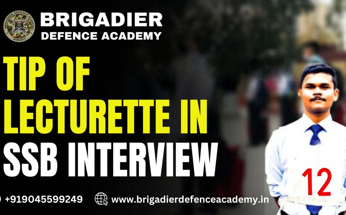 Tip of Lecturette in SSB Interview