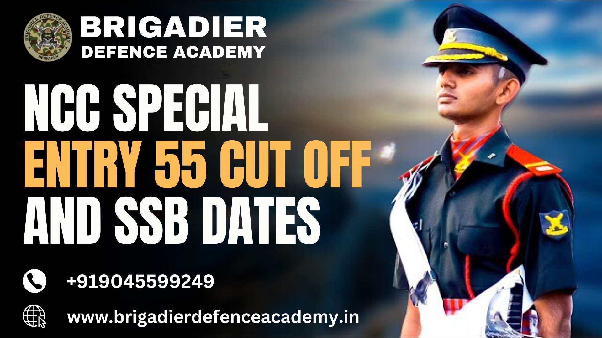 NCC Special Entry 55 Cut off and SSB Dates