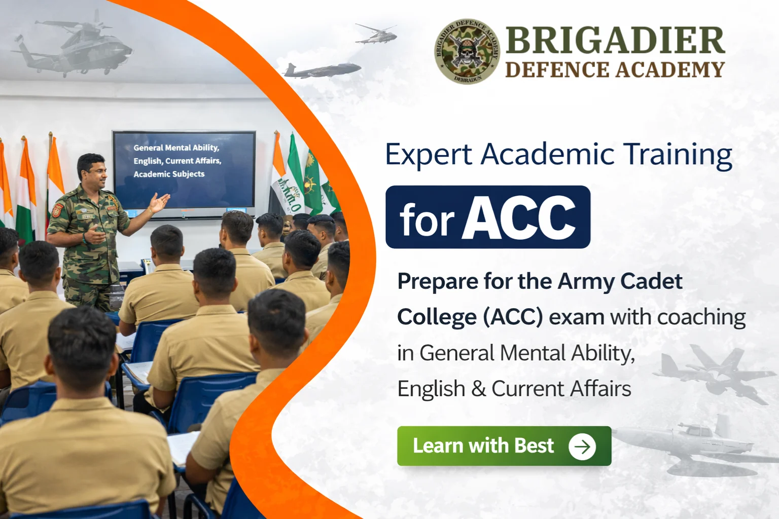 Army Cadet College (ACC) coaching and academic training at Brigadier Defence Academy