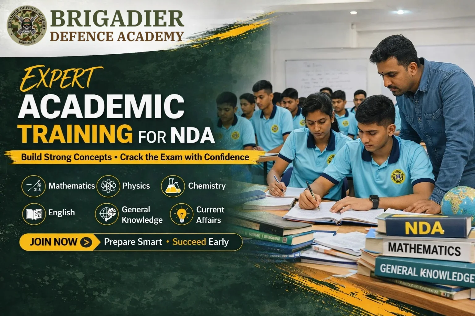 Top NDA Coaching in Dehradun providing expert academic training for NDA aspirants