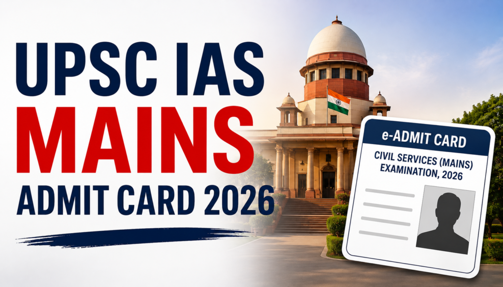 UPSC IAS Mains Admit Card 2026