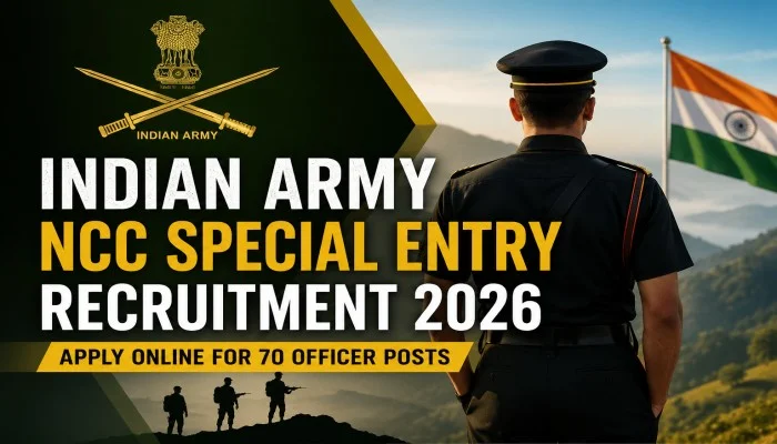 Indian Army NCC Special Entry Recruitment 2026