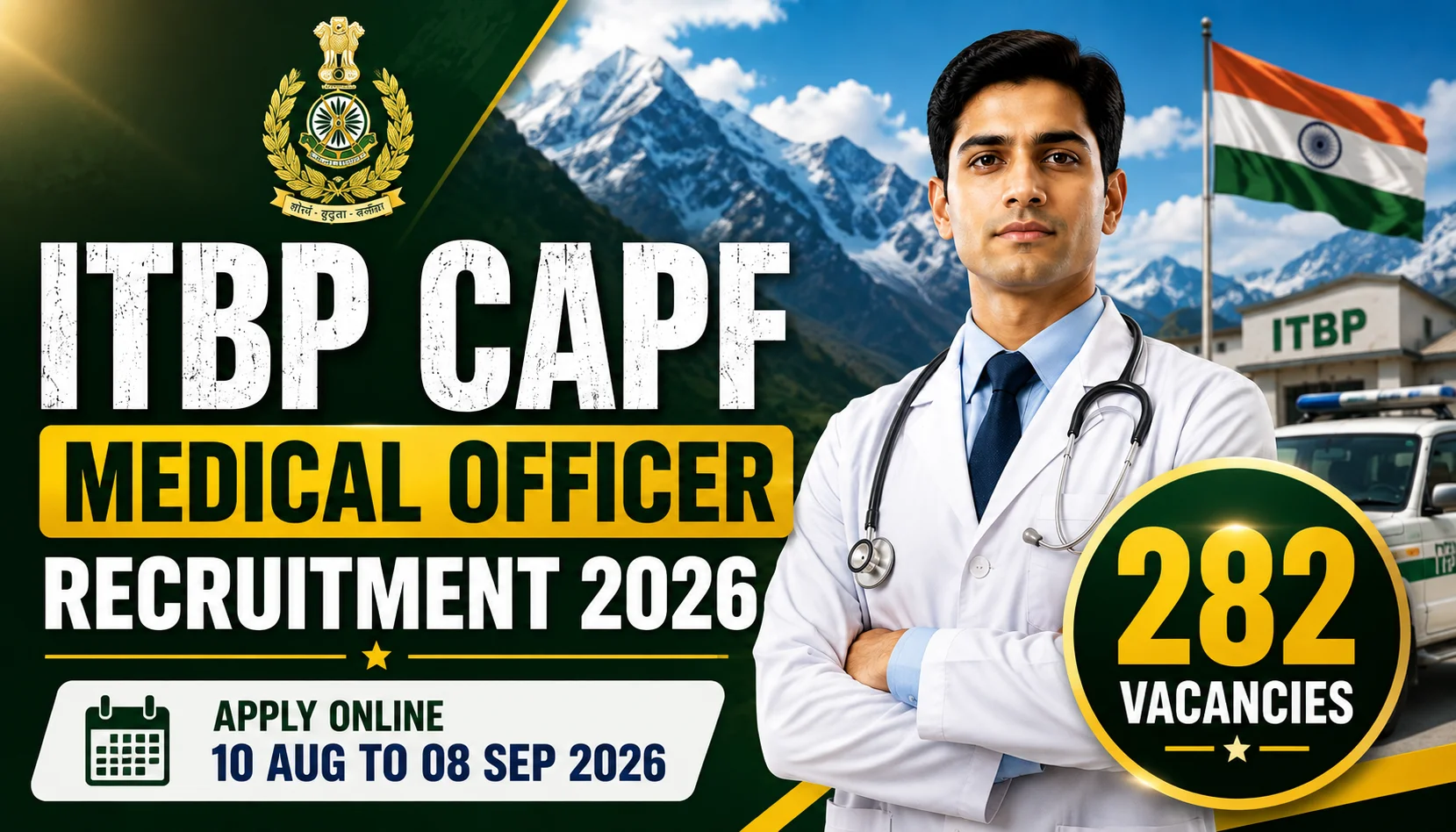 ITBP CAPF Medical Officer Recruitment 2026