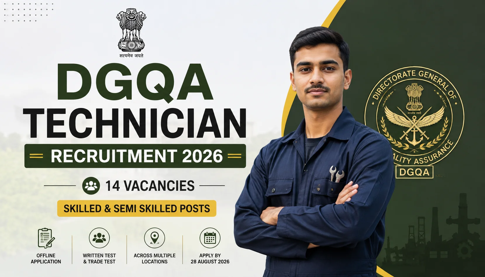 DGQA Technician Recruitment